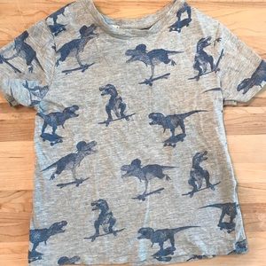 H&M skateboarding T. rex tee